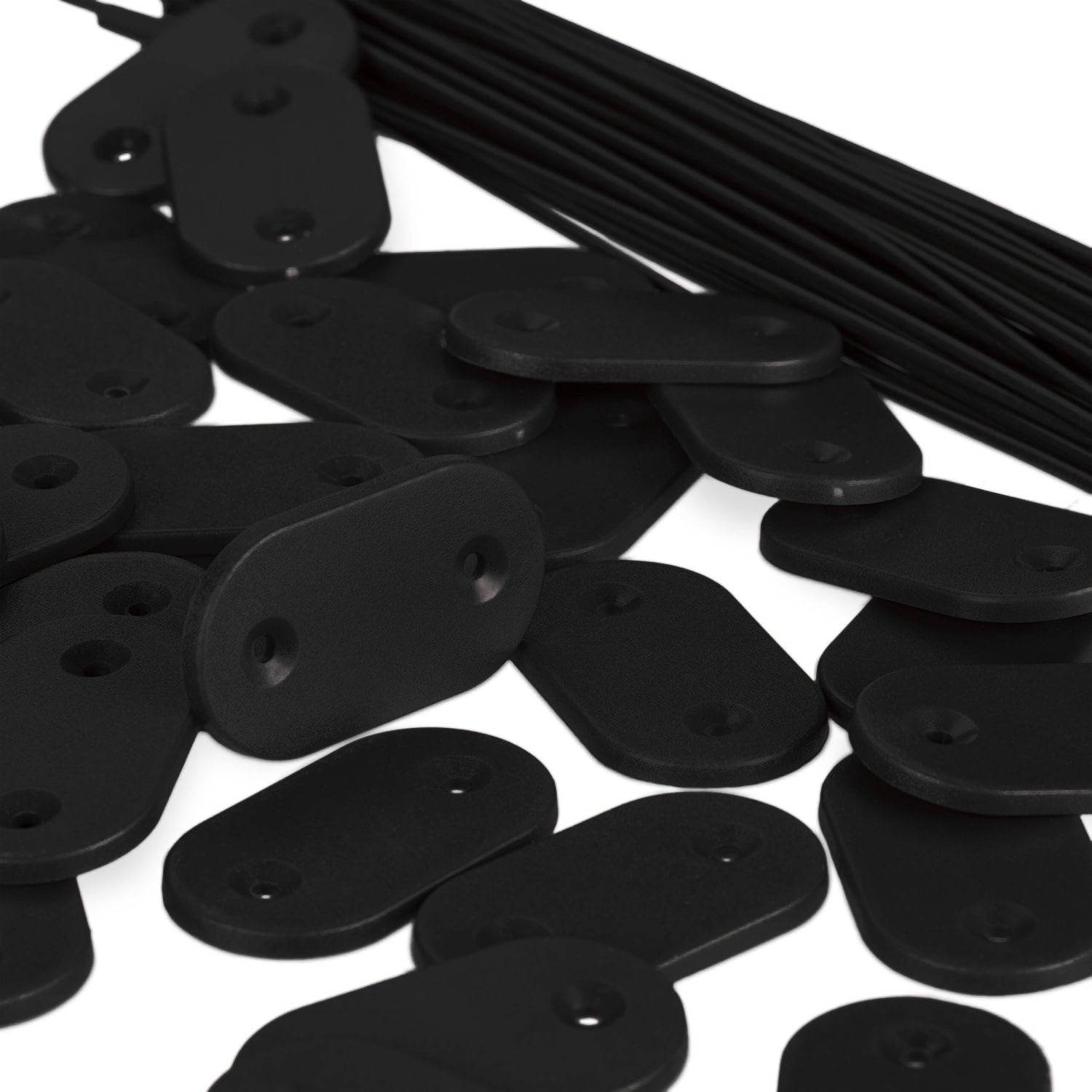 Fixing Kits for Privacy Screening & Fencing - Black - Evergreenery