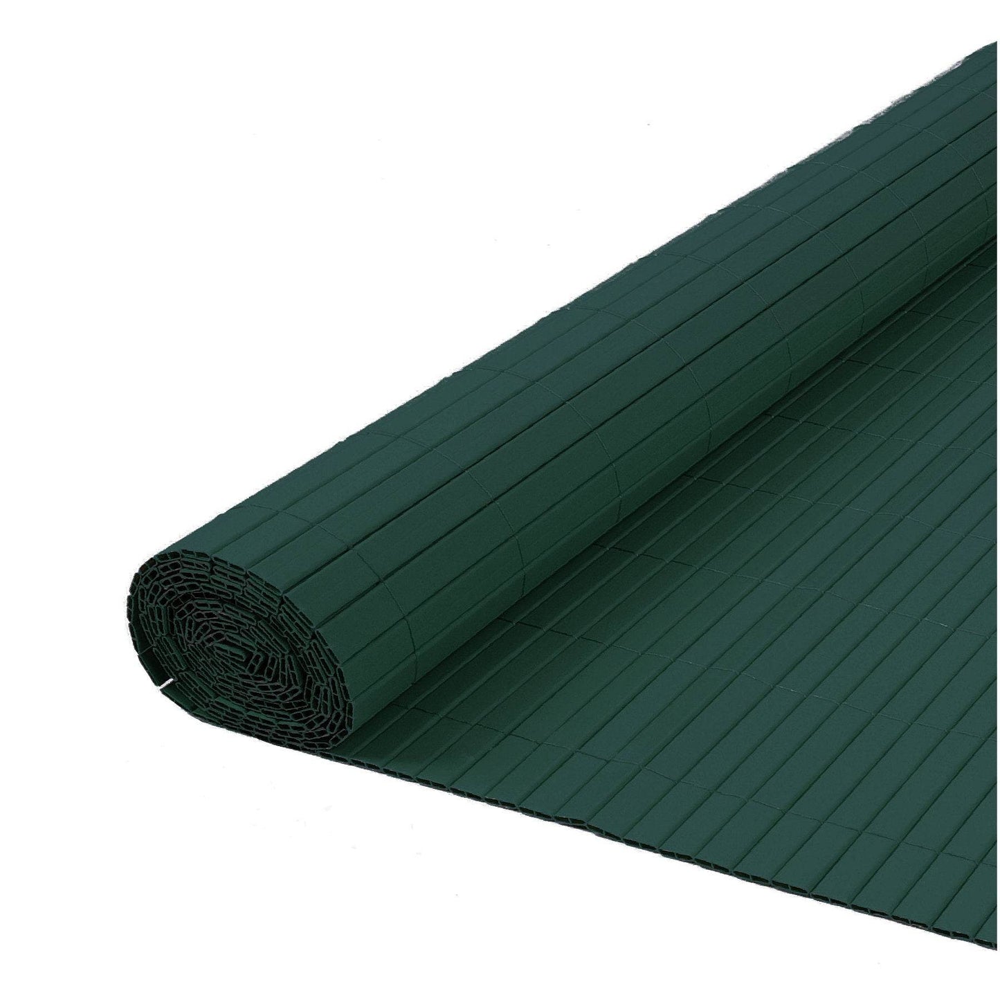 Artificial PVC Bamboo Screening Fence 4m - Green - Evergreenery
