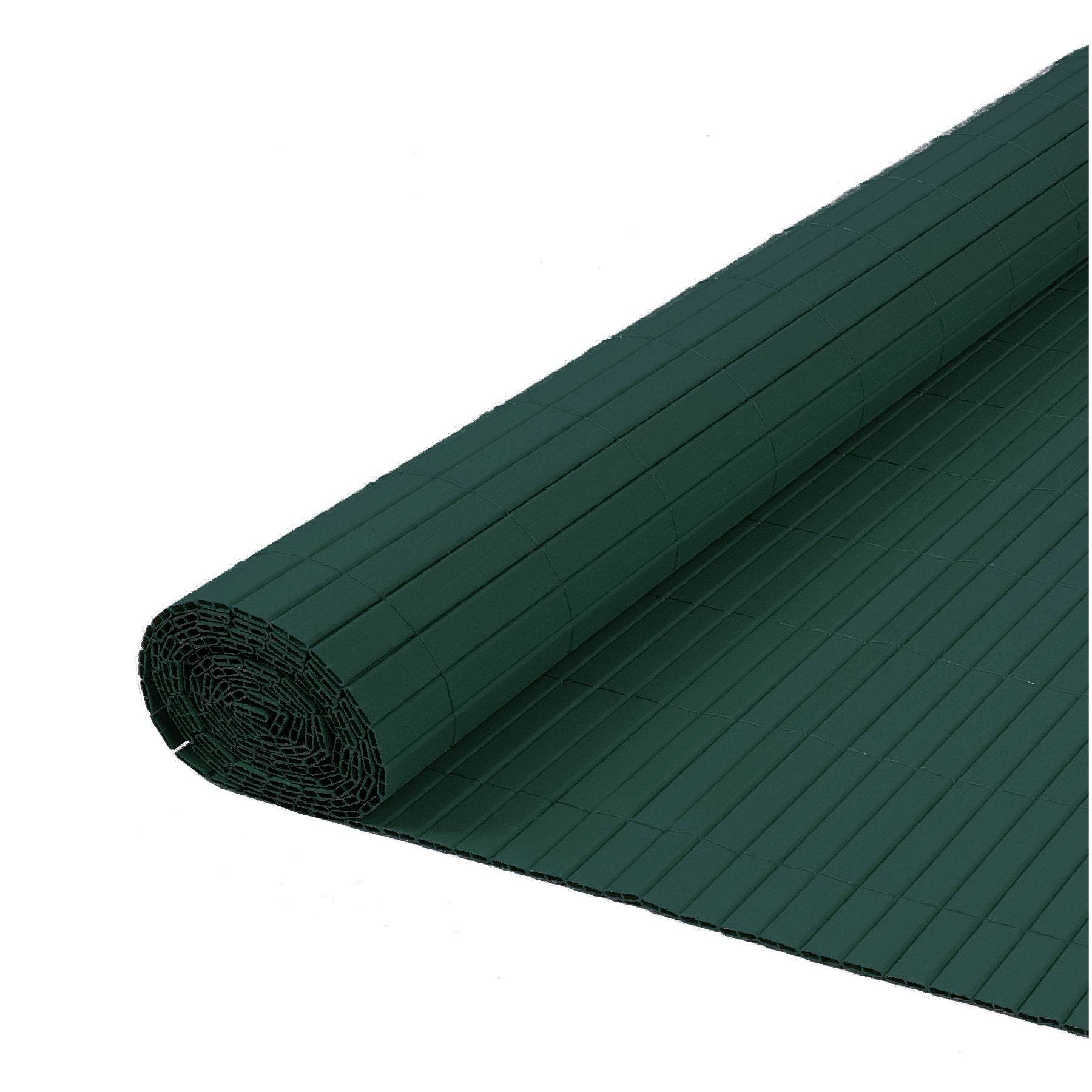 Artificial PVC Bamboo Screening Fence 4m - Green - Evergreenery