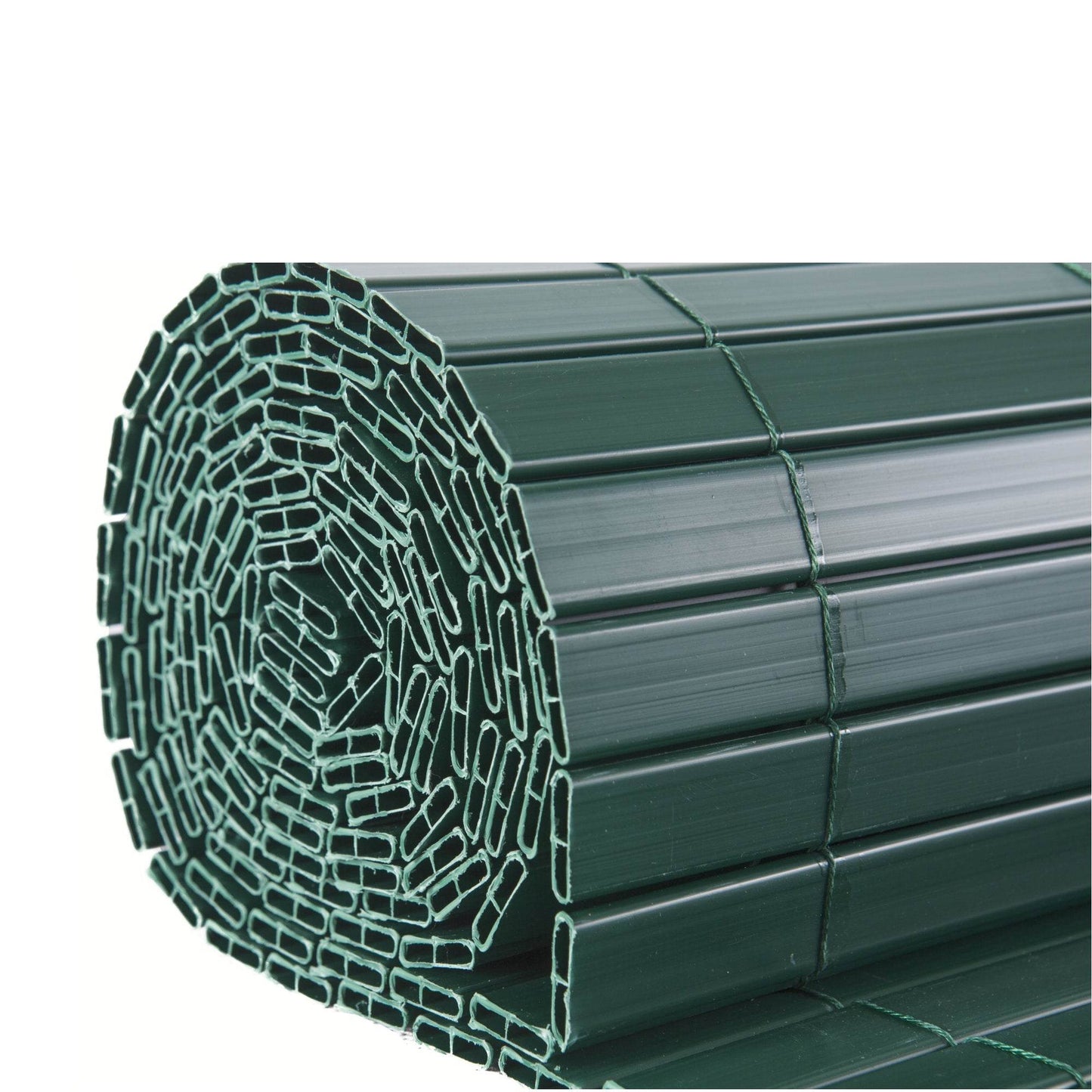 Artificial PVC Bamboo Screening Fence 4m - Green - Evergreenery