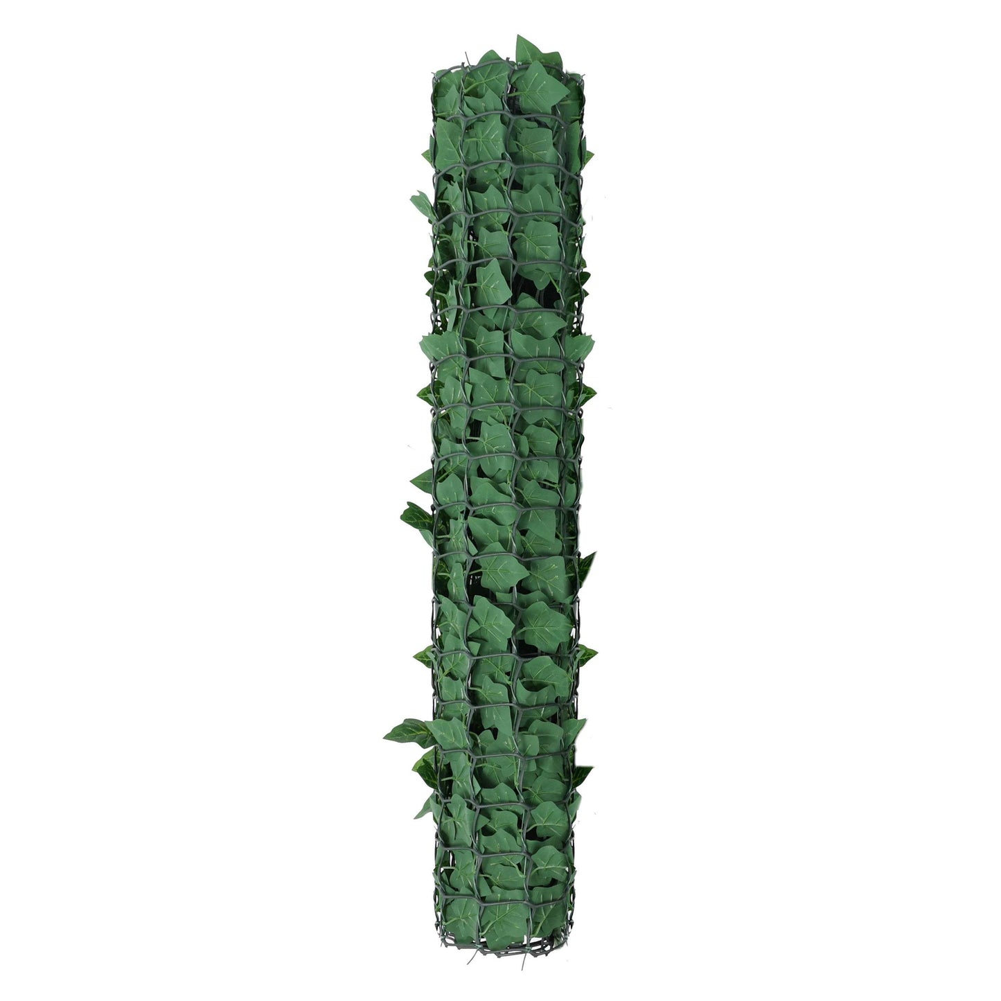 Premium Artificial Ivy Hedge Garden Fence Privacy Screening - Dark Green - Evergreenery