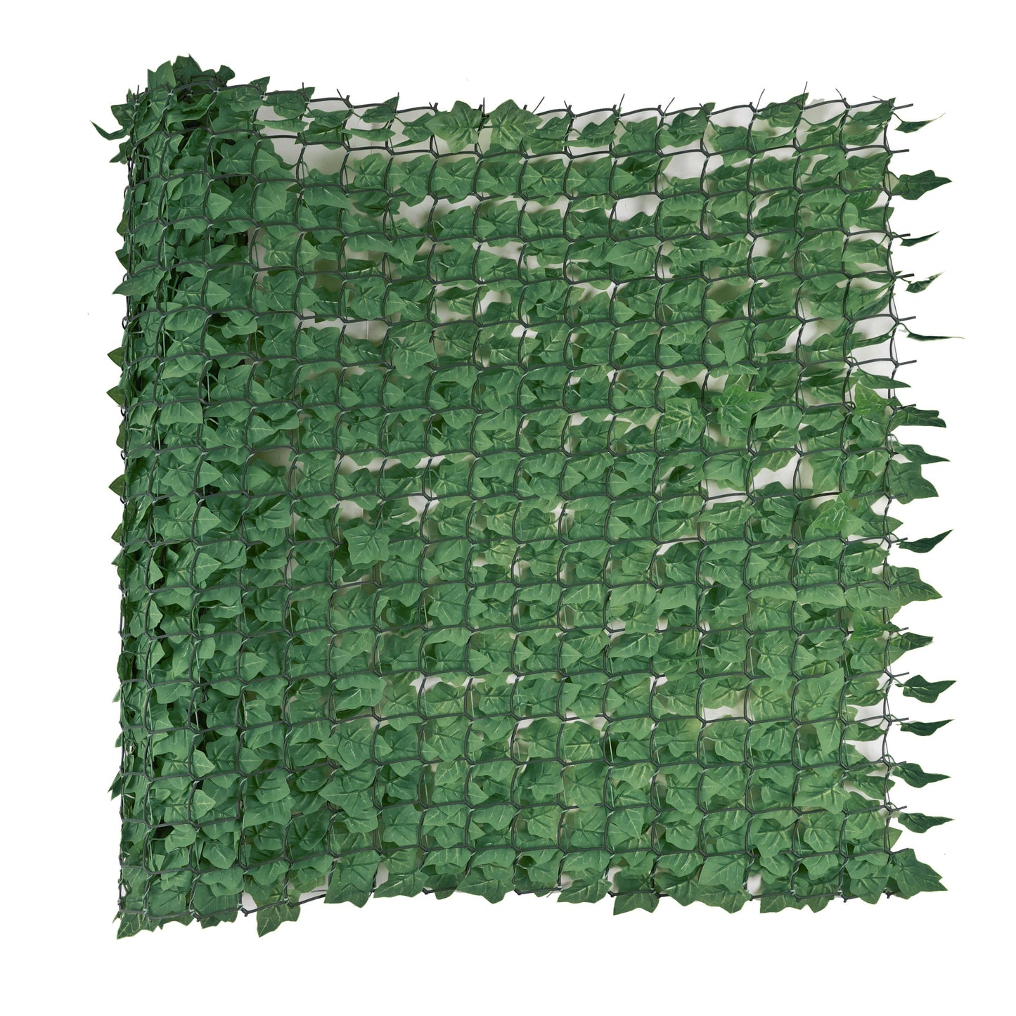 Premium Artificial Ivy Hedge Garden Fence Privacy Screening - Dark Green