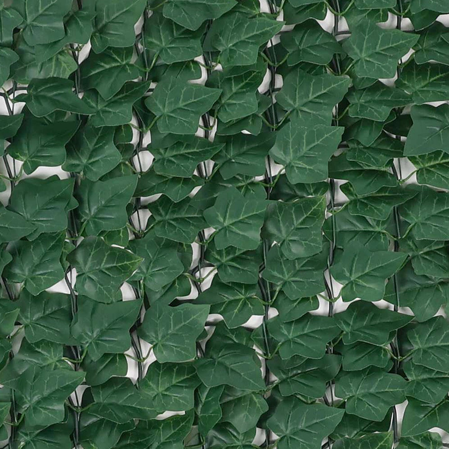 Premium Artificial Ivy Hedge Garden Fence Privacy Screening - Dark Green