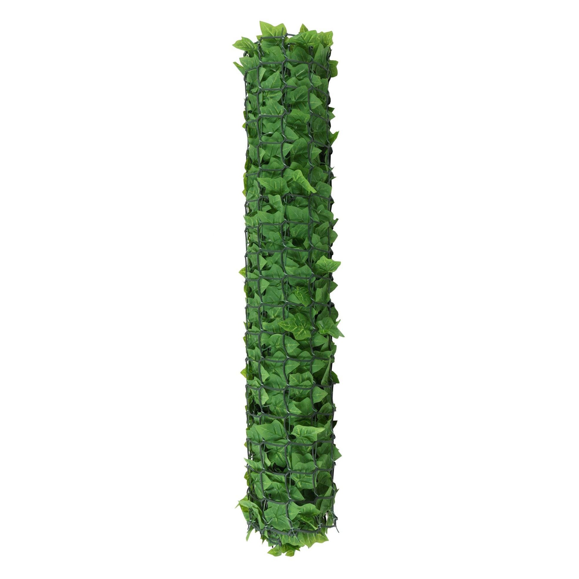 Premium Artificial Ivy Hedge Garden Fence Privacy Screening- Green - Evergreenery