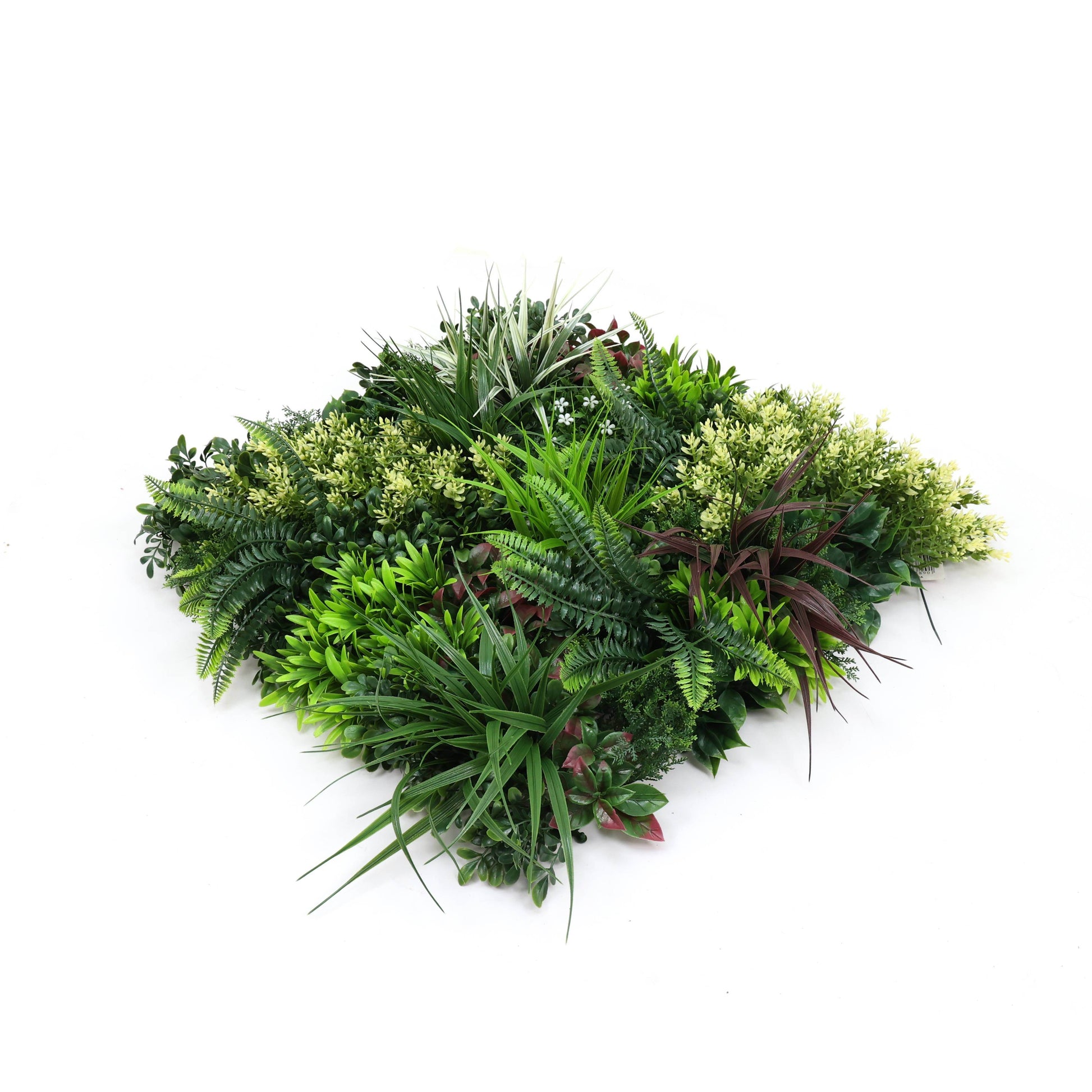 Premium Artificial Plants Green Wall Panel 50 x 50cm - Carnival A - Evergreenery