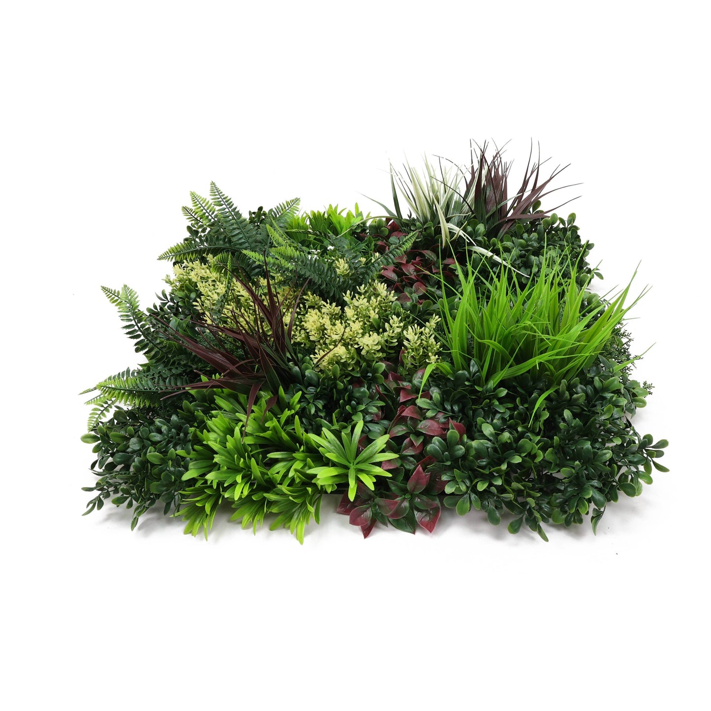 Premium Artificial Plants Green Wall Panel 50 x 50cm - Carnival C - Evergreenery