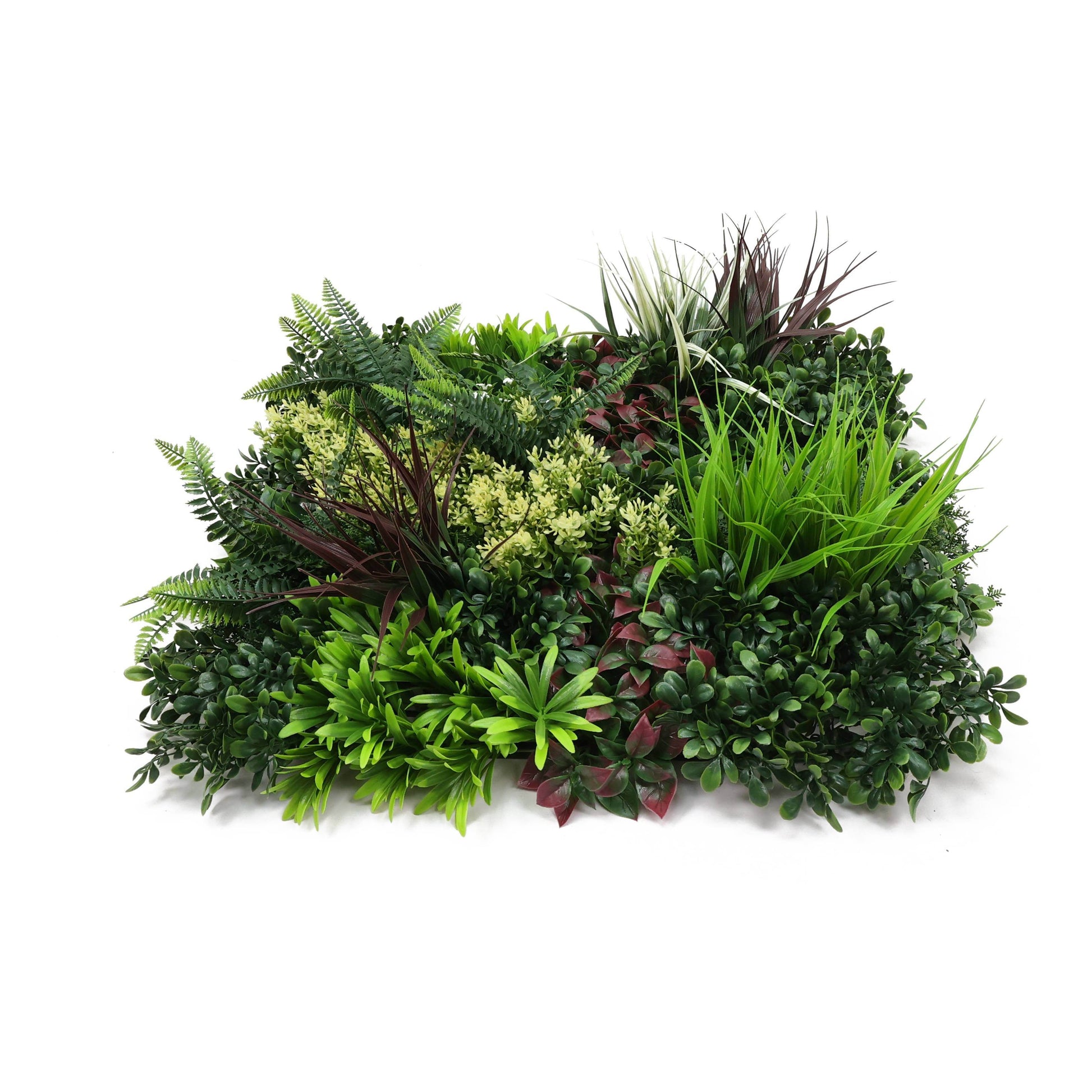 Premium Artificial Plants Green Wall Panel 50 x 50cm - Carnival C - Evergreenery