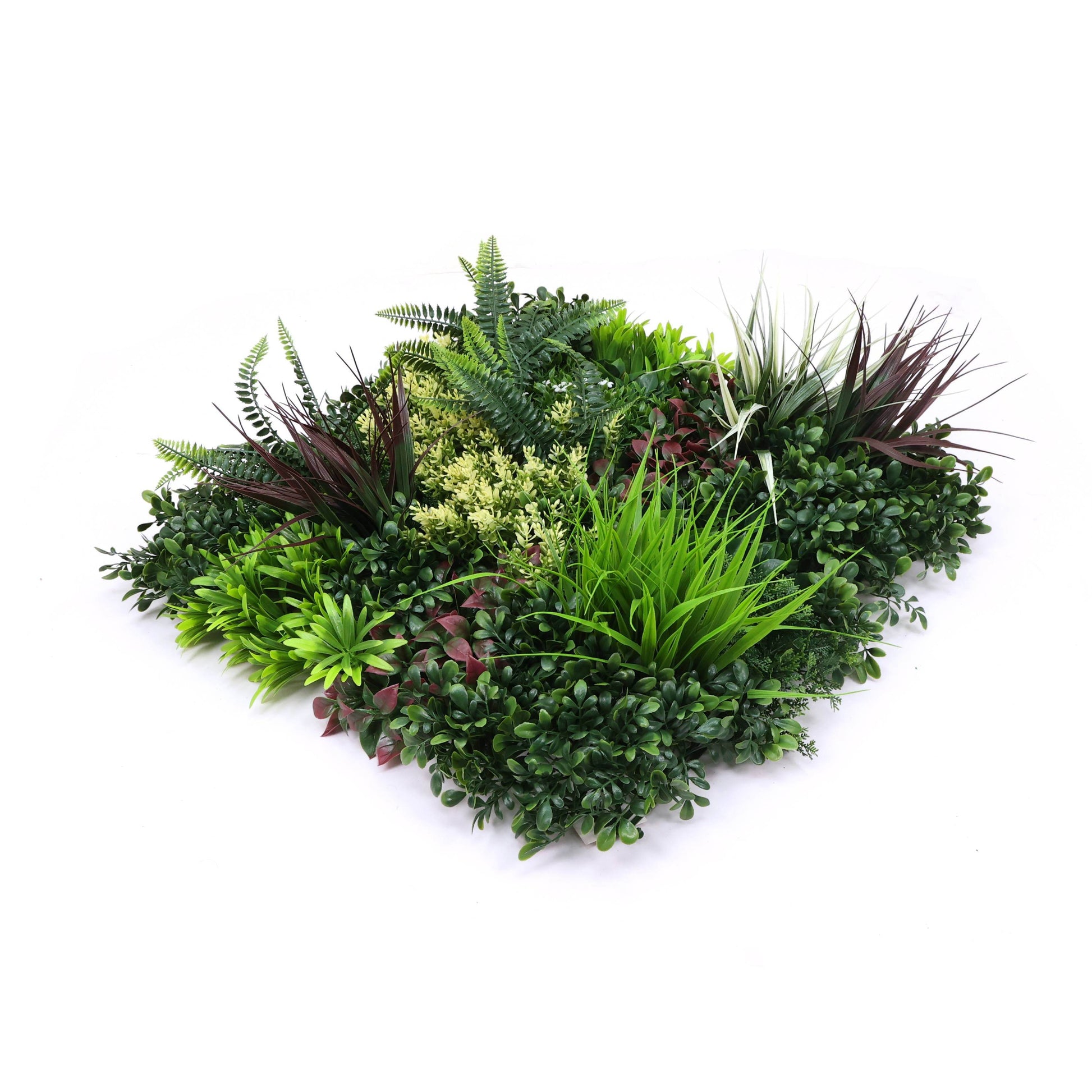 Premium Artificial Plants Green Wall Panel 50 x 50cm - Carnival C - Evergreenery