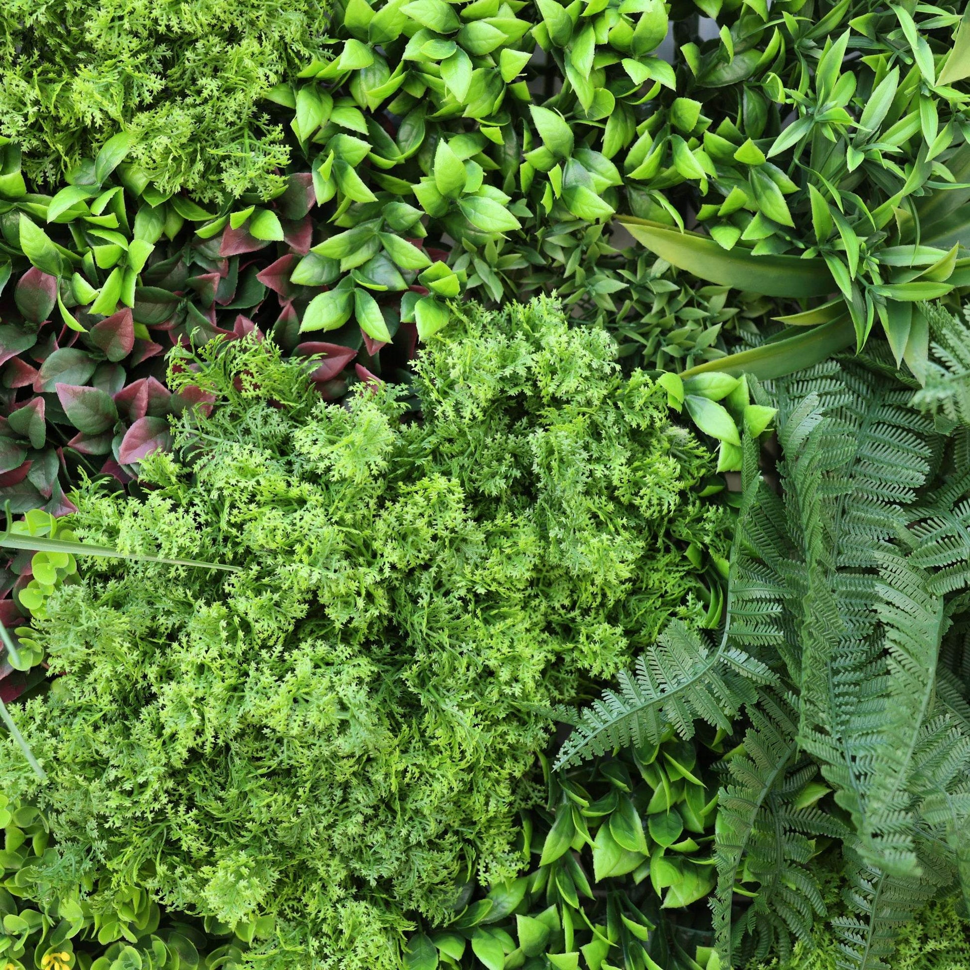 Premium Artificial Plants Green Wall Panel 1m x 1m - Tuscany - Evergreenery