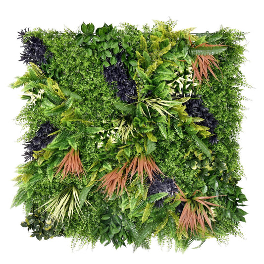 Premium Artificial Plants Green Wall Panel 1m x 1m - Charm A - Evergreenery