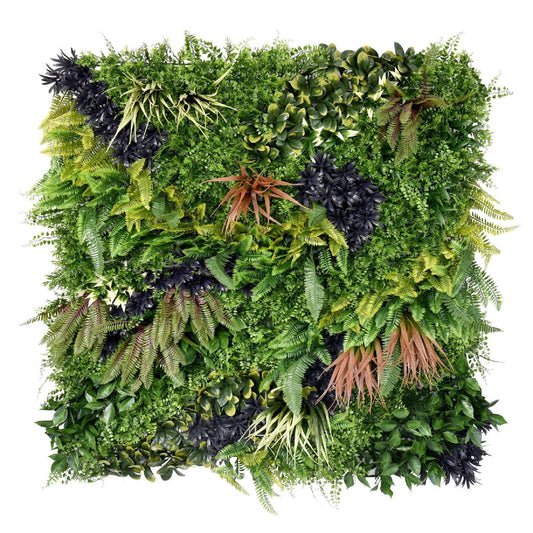 Premium Artificial Plants Green Wall Panel 1m x 1m - Charm C - Evergreenery