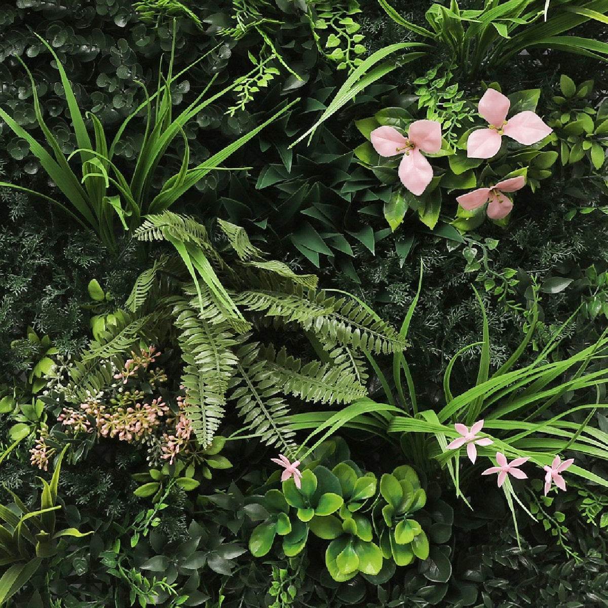 Premium Artificial Plants Green Wall Panel 1m x 50cm - Florence B - Evergreenery