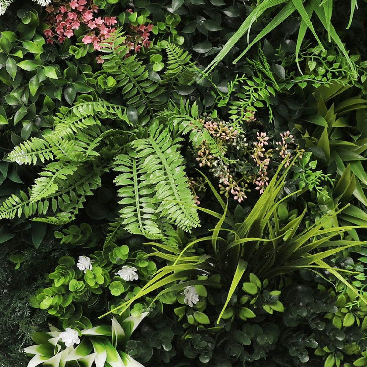 Combo of 3 Florence Premium Artificial Plants Green Wall Panels 1m x 50cm - Evergreenery