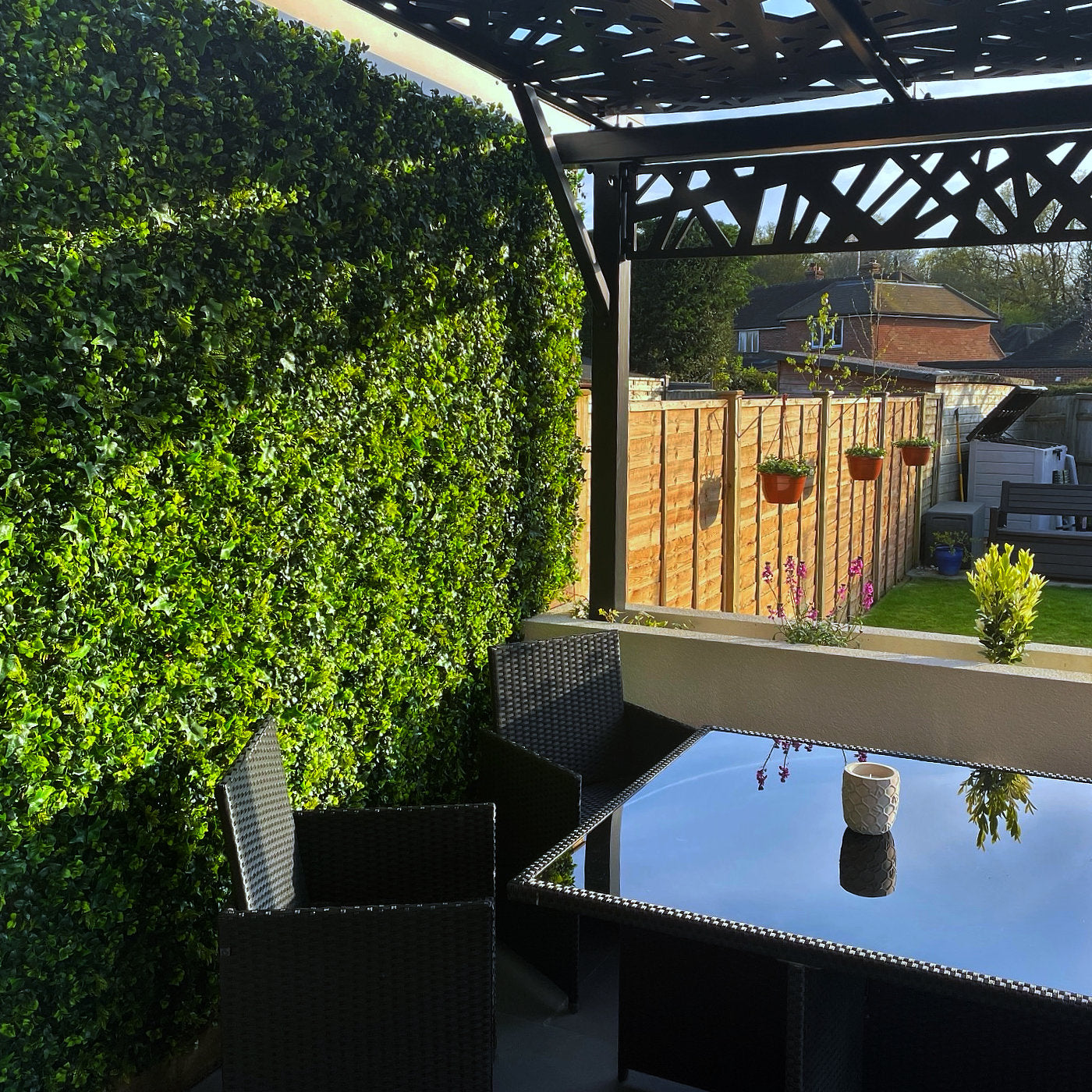 Premium Ivy Artificial Green Wall Panel 50cm x 50cm - Customer Patio