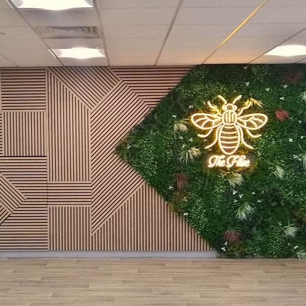 Premium Artificial Green Living Wall Panel 1m x 1m - Meadow - Evergreenery