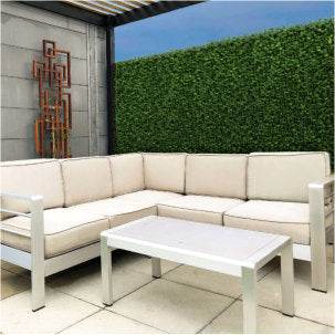 Boxwood Artificial Living Wall Hedge Mat Green 50cm x 50cm - Evergreenery