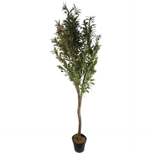 Artificial Olive Tree Faux Silk Lifelike Leaves 150cm - Evergreenery