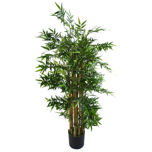 Artificial Oriental Bamboo Tree Plant Faux Silk Leaves 120cm (4ft) - Evergreenery