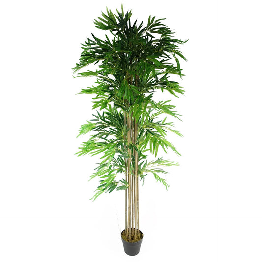 Extra Large Artificial Bamboo Tree Plant Faux Silk Foliage 180cm (6ft) - Evergreenery