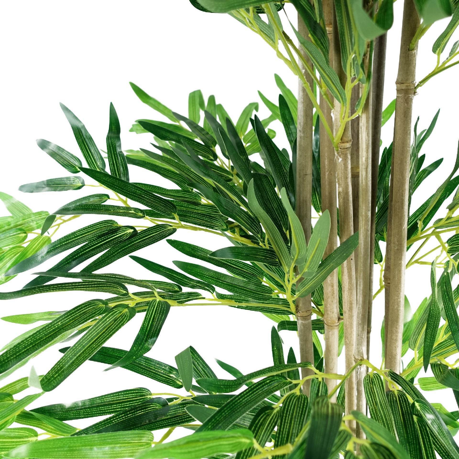 Large Artificial Bamboo Tree Plant Faux Silk Foliage 150cm (5ft) - Evergreenery