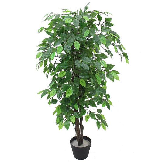 Artificial Ficus Tree Large Bushy Shape 120cm - Evergreenery