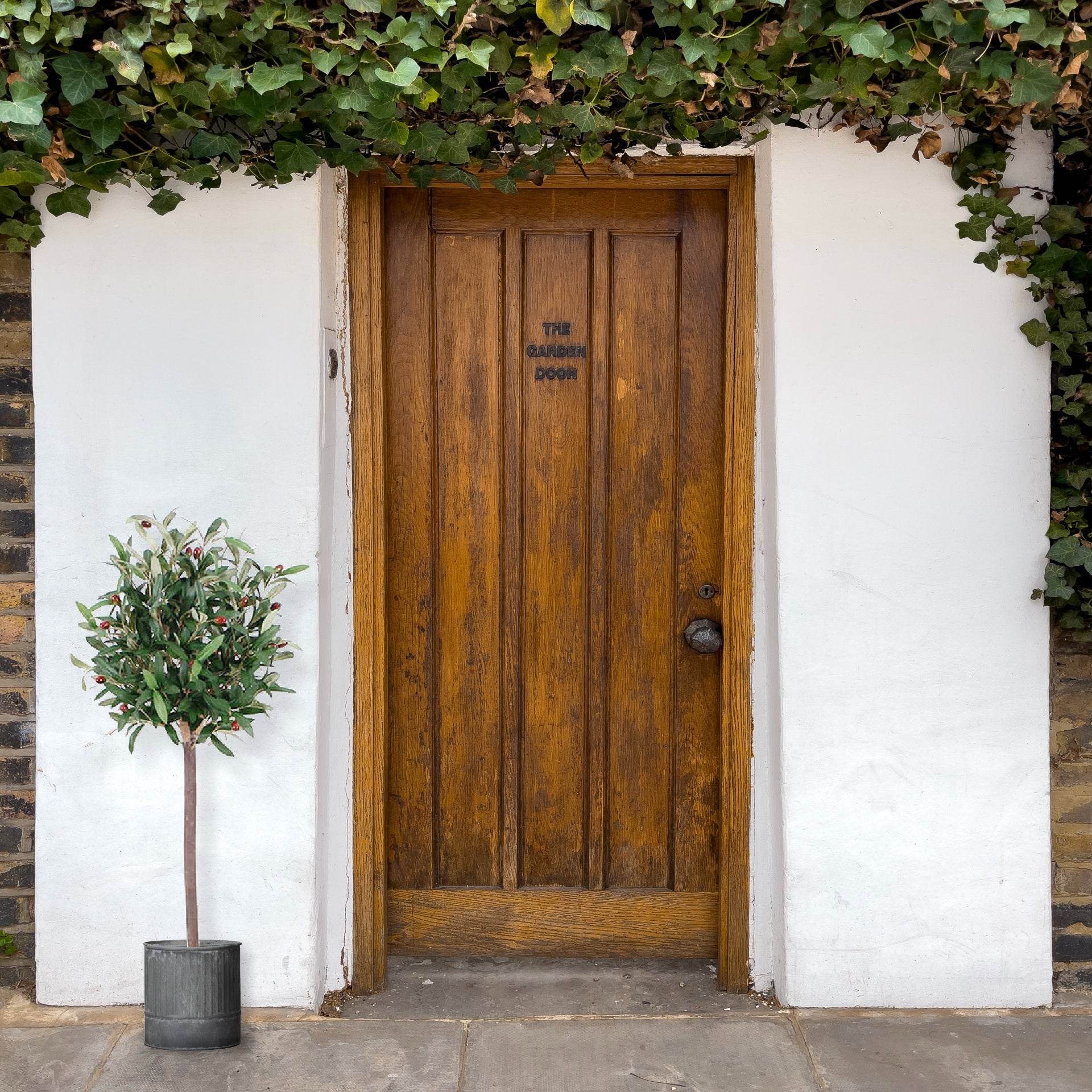 Artificial Olive Topiary Ball Tree 120cm - Evergreenery