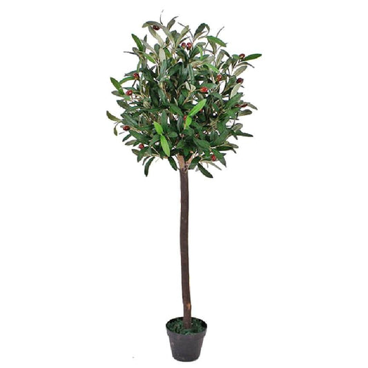 Artificial Olive Topiary Ball Tree 120cm - Evergreenery