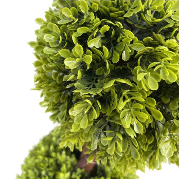 Artificial Topiary Triple Boxwood Ball Tree 120cm - Evergreenery