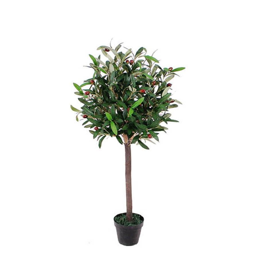 Artificial Olive Topiary Ball Tree 90cm - Evergreenery