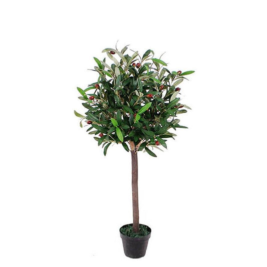 Artificial Olive Topiary Ball Tree 90cm - Evergreenery