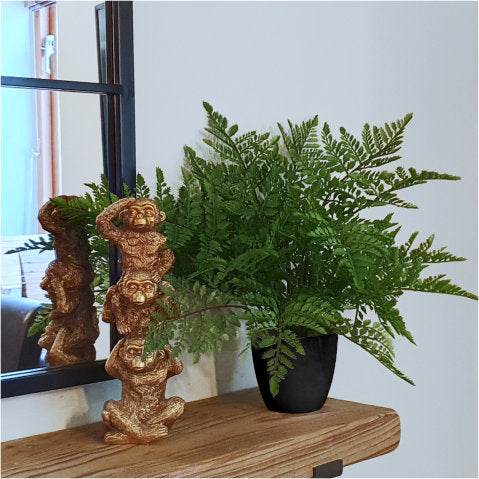Artificial Southern Wood Fern Potted Plant 30cm - Evergreenery