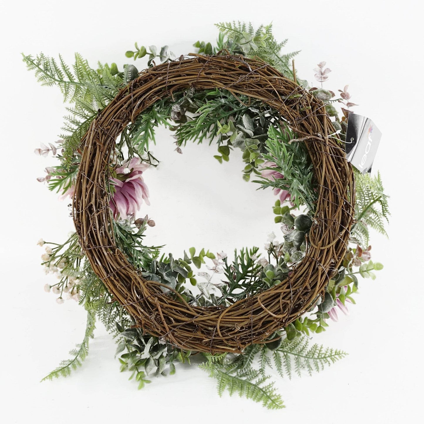 Pink Blossom Floral Wreath 45cm - Evergreenery