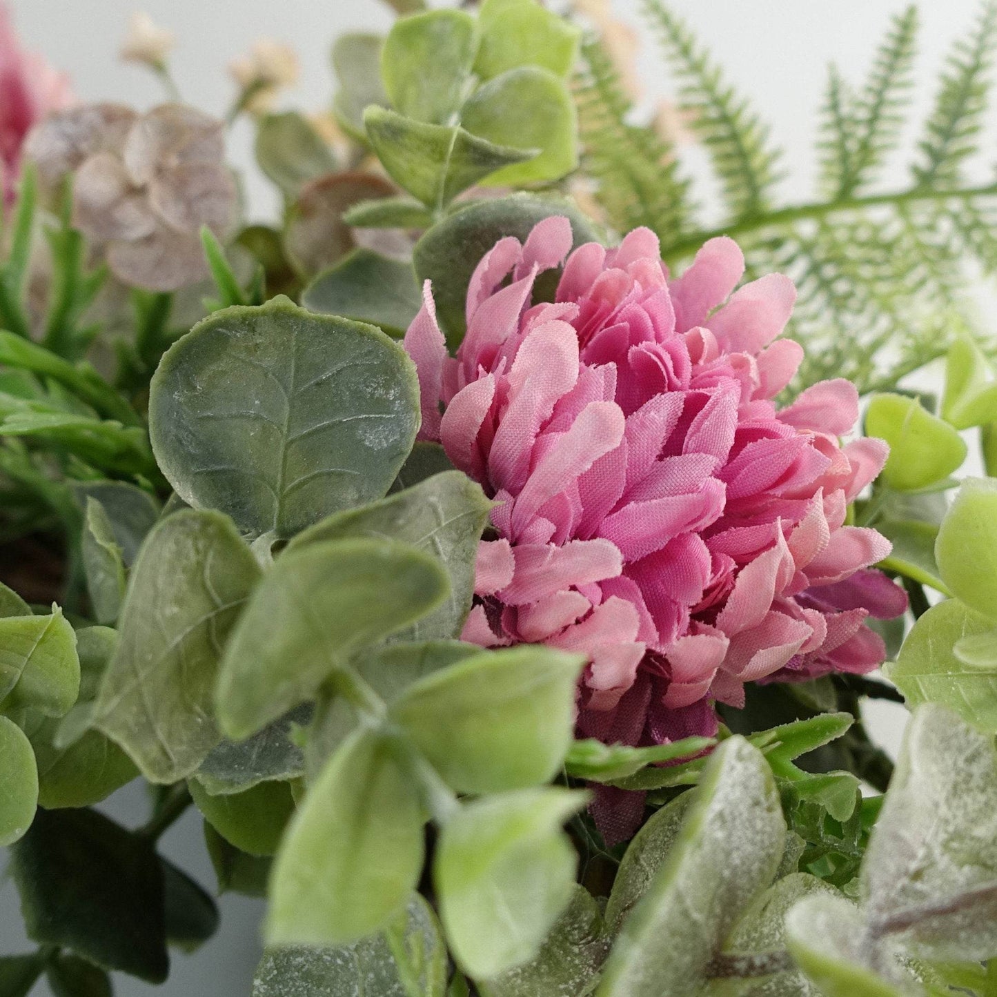Pink Blossom Floral Wreath 45cm - Evergreenery