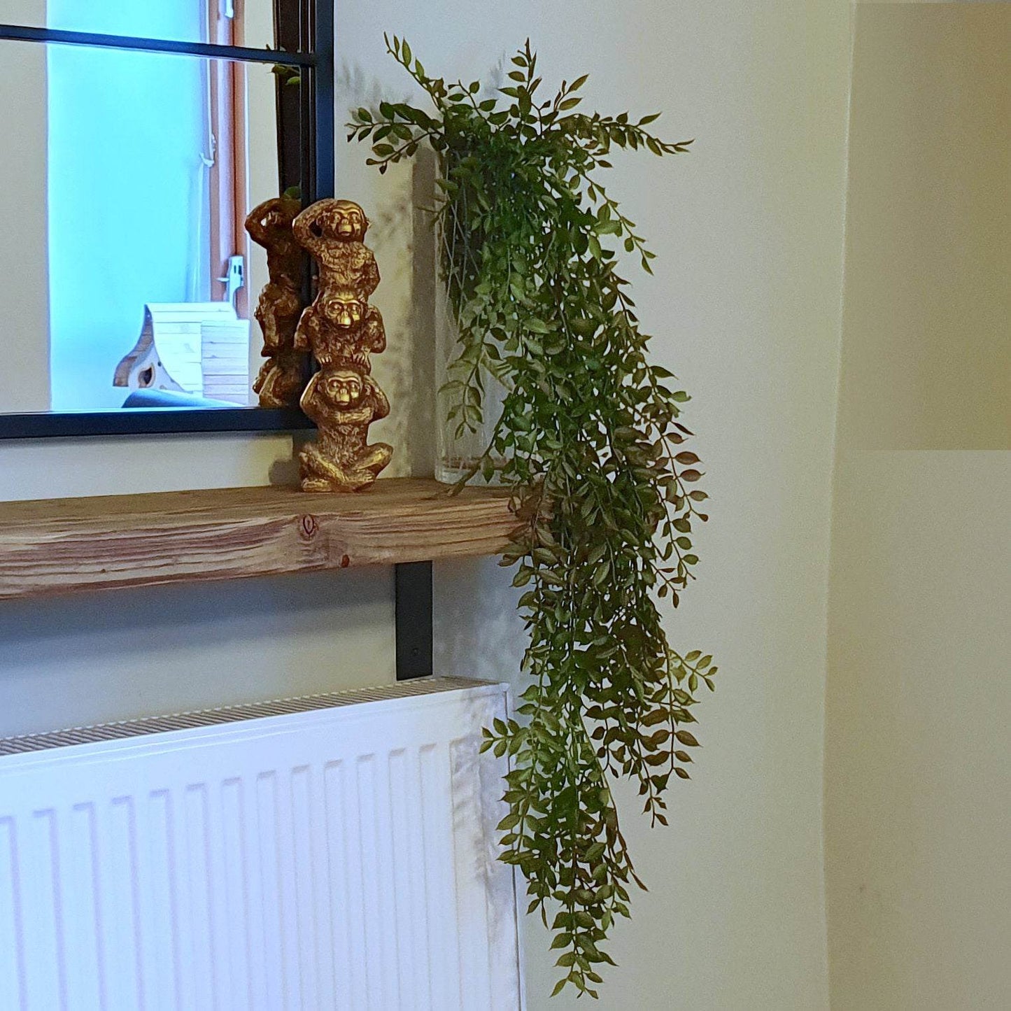 Artificial Hanging String of Pearls Fern Plant 100cm - Evergreenery