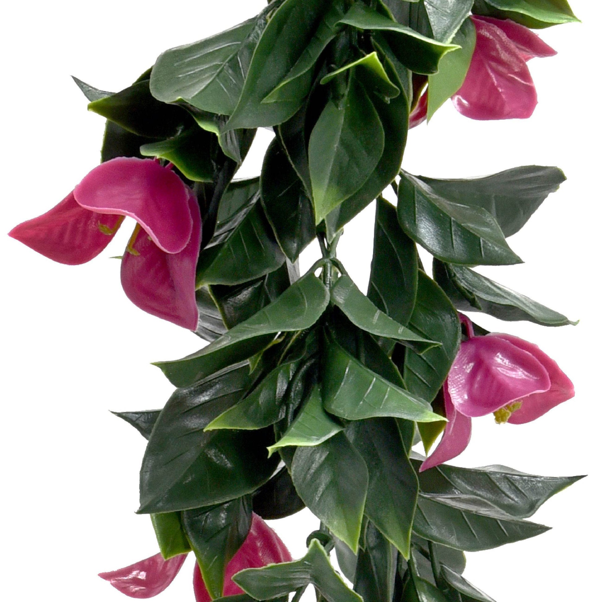 Artificial Red Bougainvillea Hanging Vine 65cm - Evergreenery