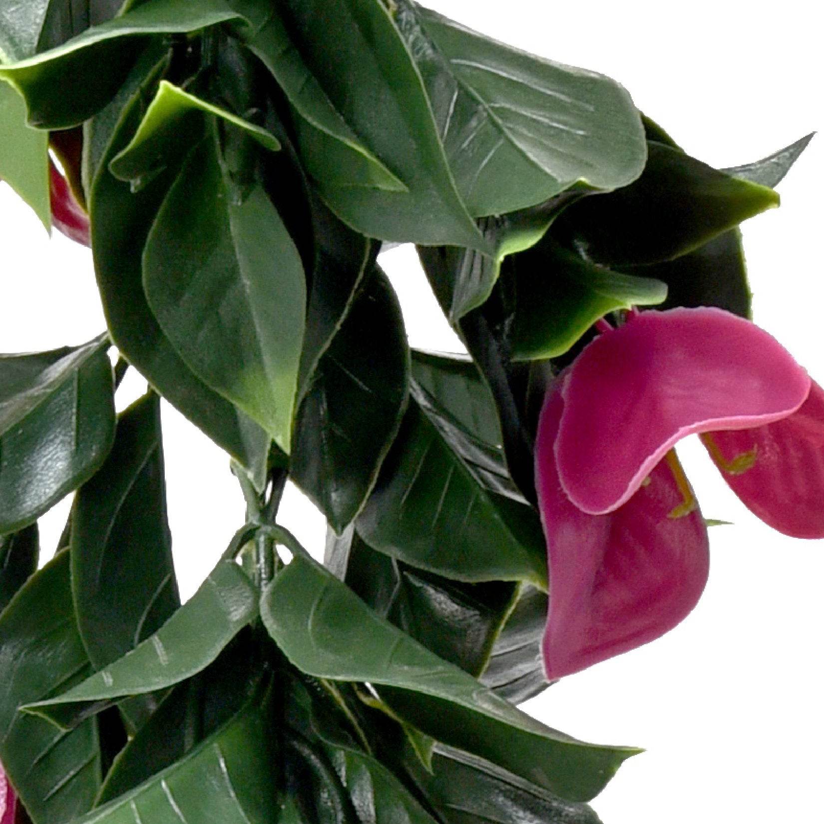 Artificial Red Bougainvillea Hanging Vine 65cm - Evergreenery