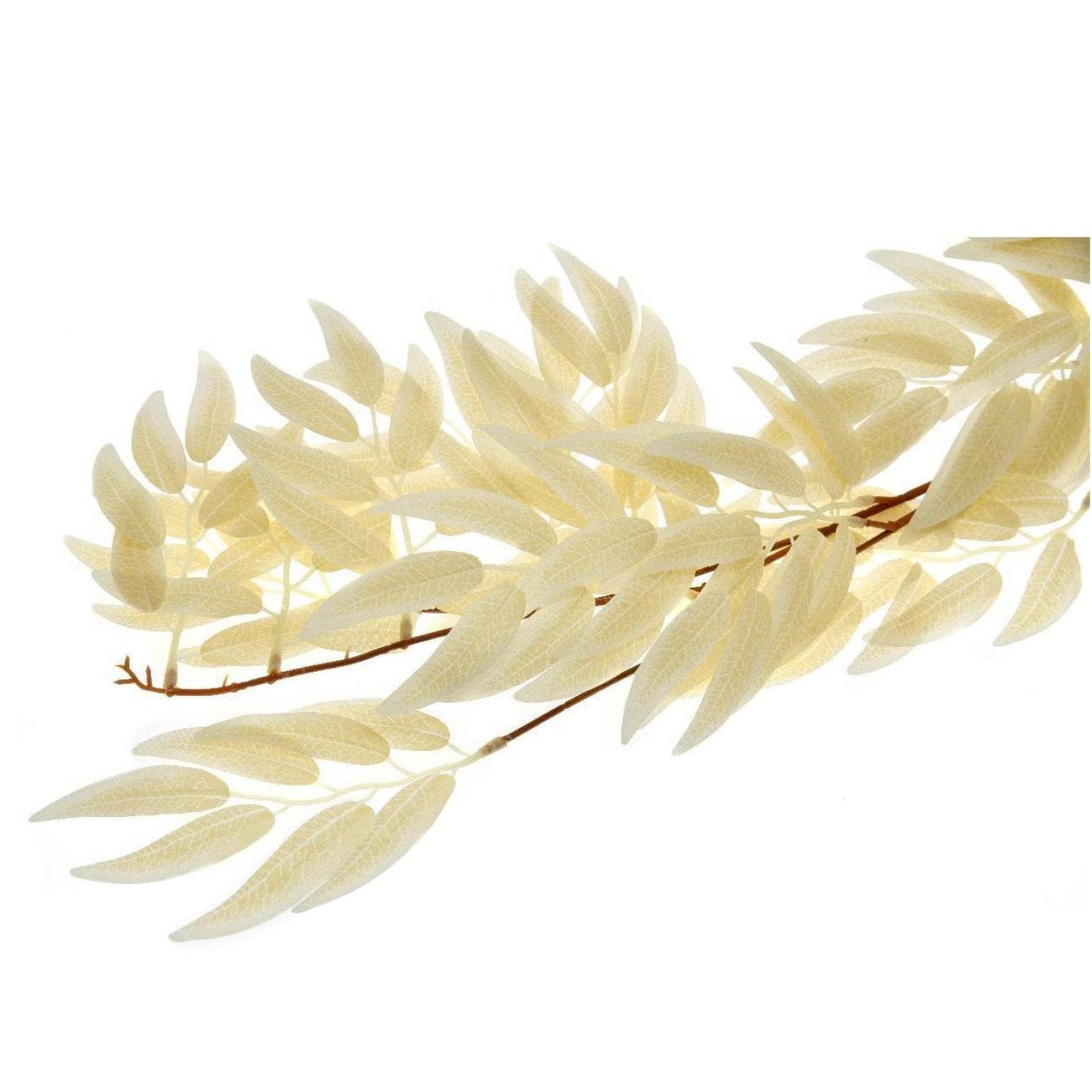 Artificial Champagne Salix Leaf Garland 170cm - Evergreenery