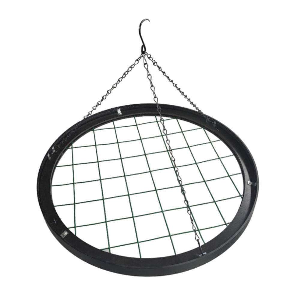 Hanging Hoop with Artificial Rainforest Trailing Plants 50cm Diameter - Evergreenery