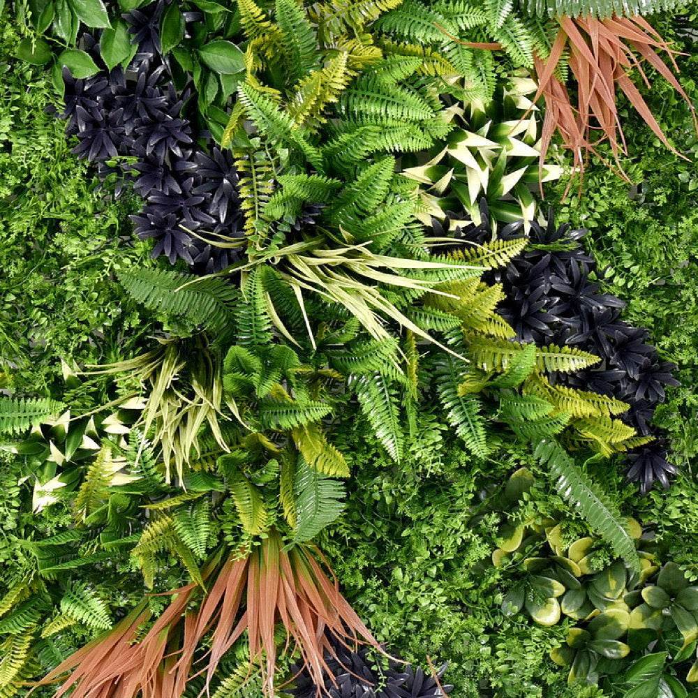 Premium Artificial Plants Green Wall Panel 1m x 1m - Charm A - Evergreenery