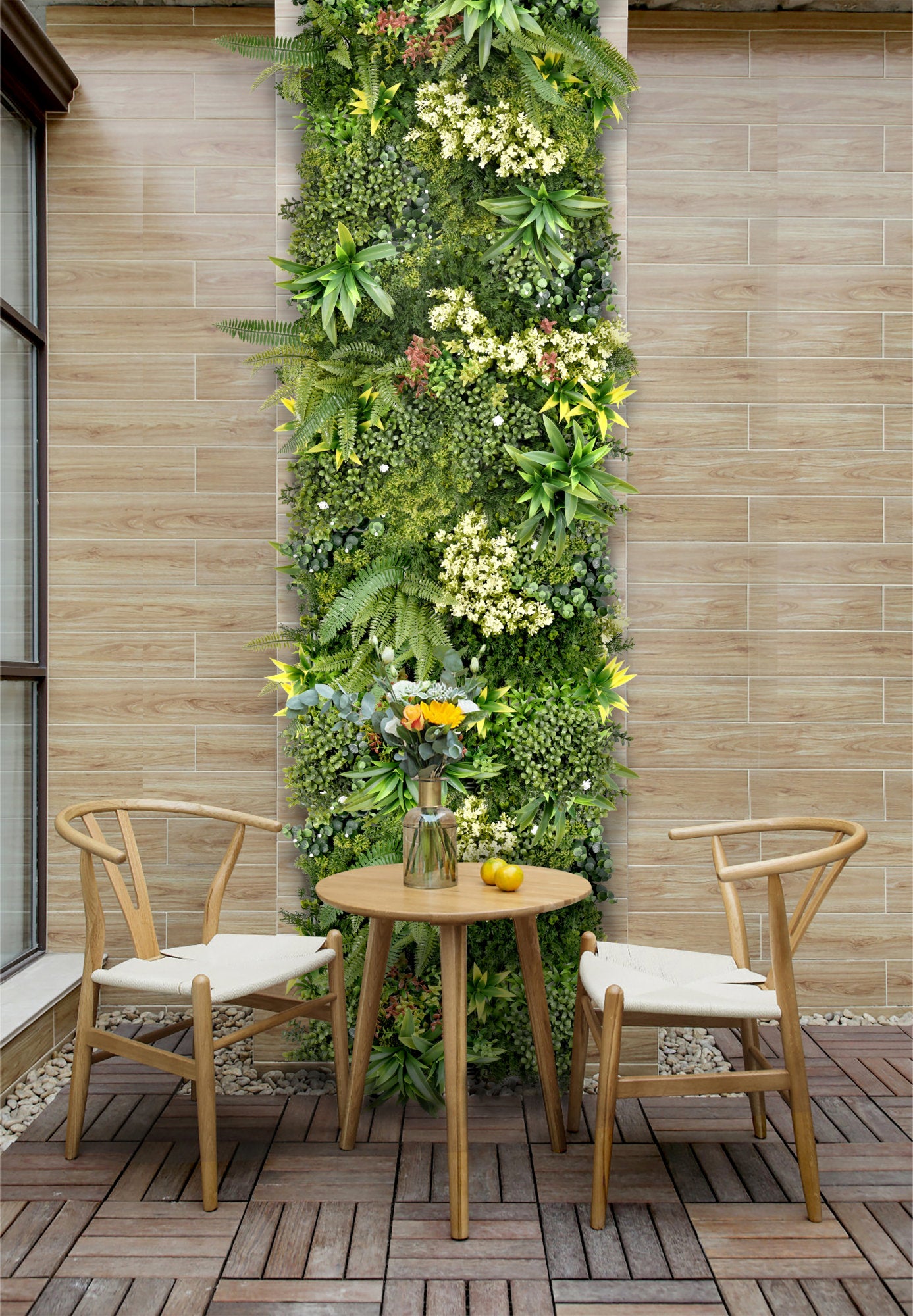 Combo of 3 Aurora Premium Artificial Green Wall Panels 50cm x 50cm