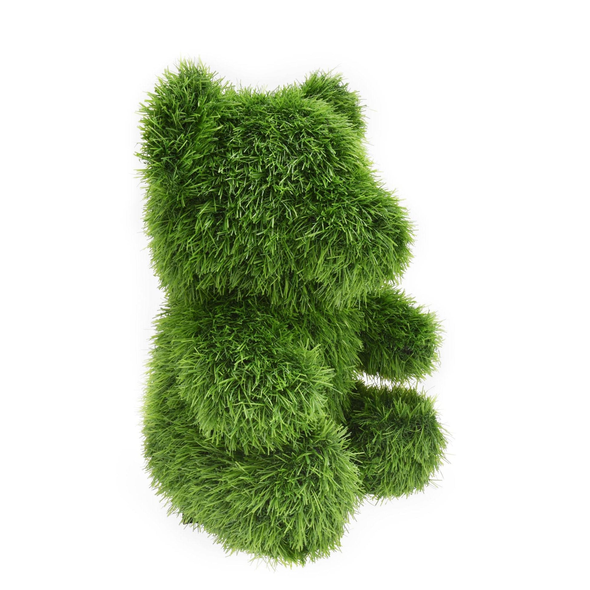 Artificial Grass Topiary Bear 37cm - Evergreenery