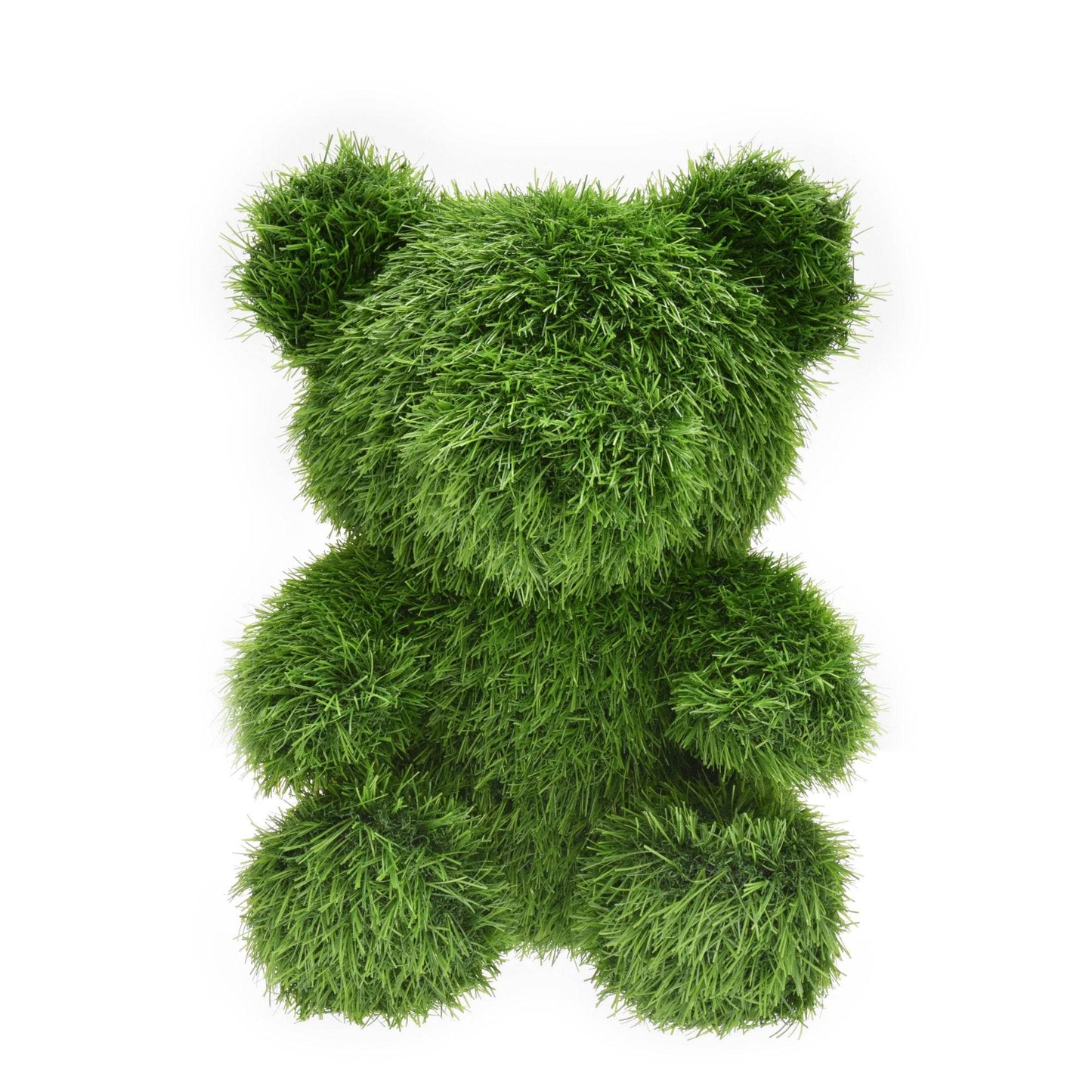 Artificial Grass Topiary Bear 37cm - Evergreenery