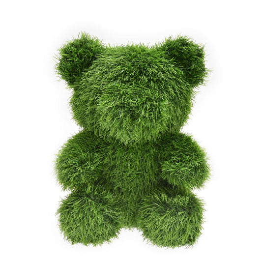Artificial Grass Topiary Bear 37cm - Evergreenery