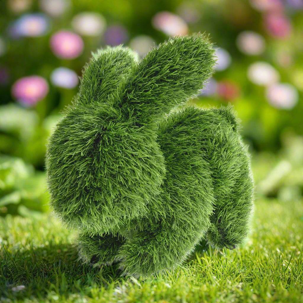 Artificial Grass Topiary Bunny Rabbit 30cm - Evergreenery