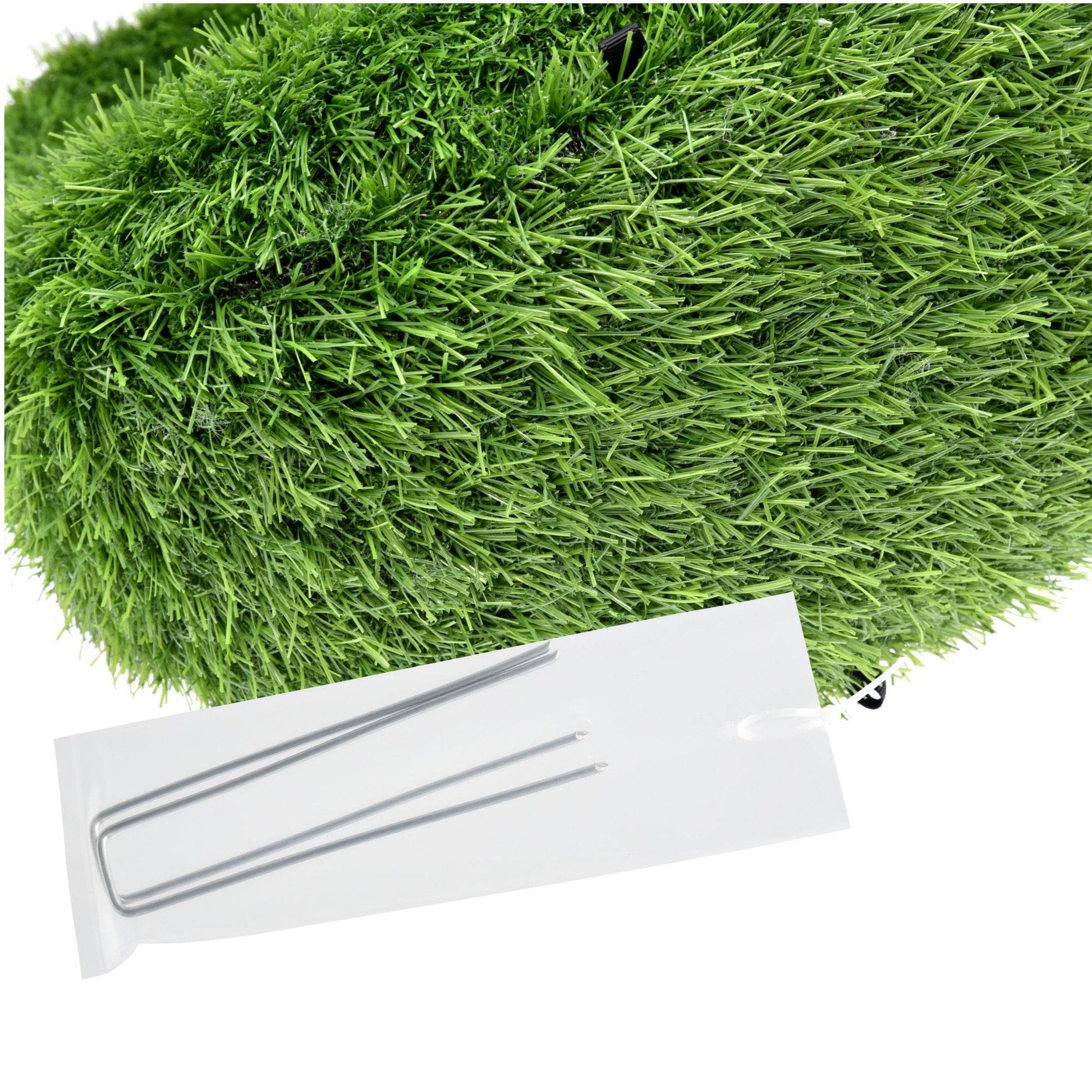 Artificial Grass Topiary Swan 45cm - Evergreenery