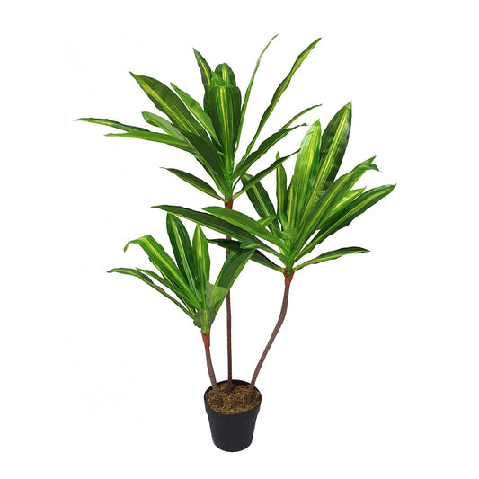 Artificial Dracaena Fragrans Dragon Tree – 100cm of Lush Elegance - Evergreenery
