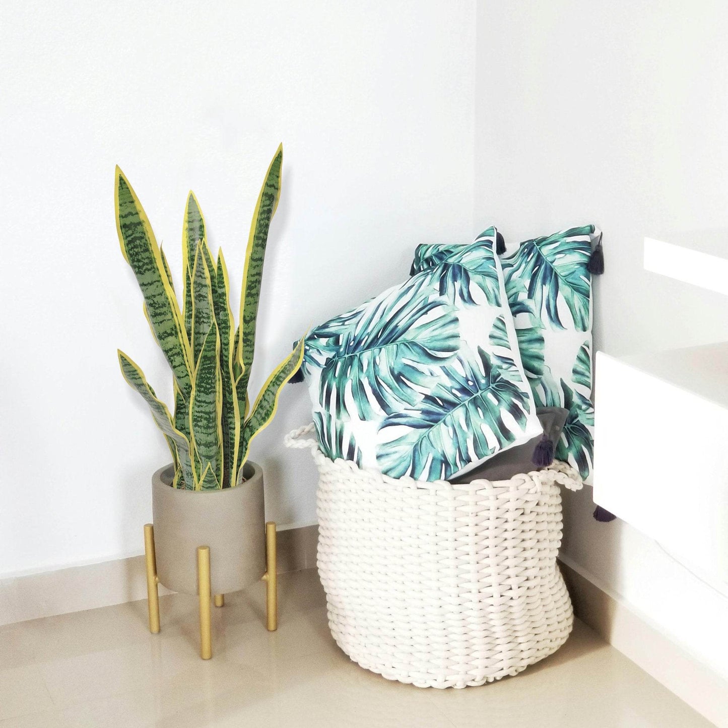 Artificial Dracaena Trifasciata Snake Plant 65cm - Evergreenery