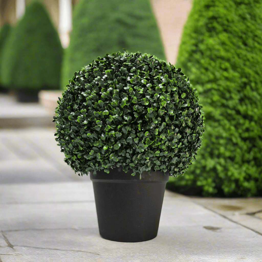 Artificial Boxwood Topiary Ball - 30cm - Evergreenery