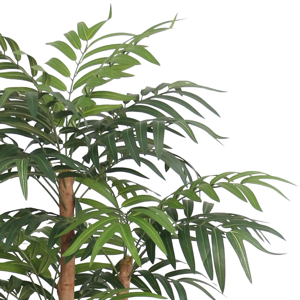 Artificial Palm Tree with Natural Wood Trunk - 140cm