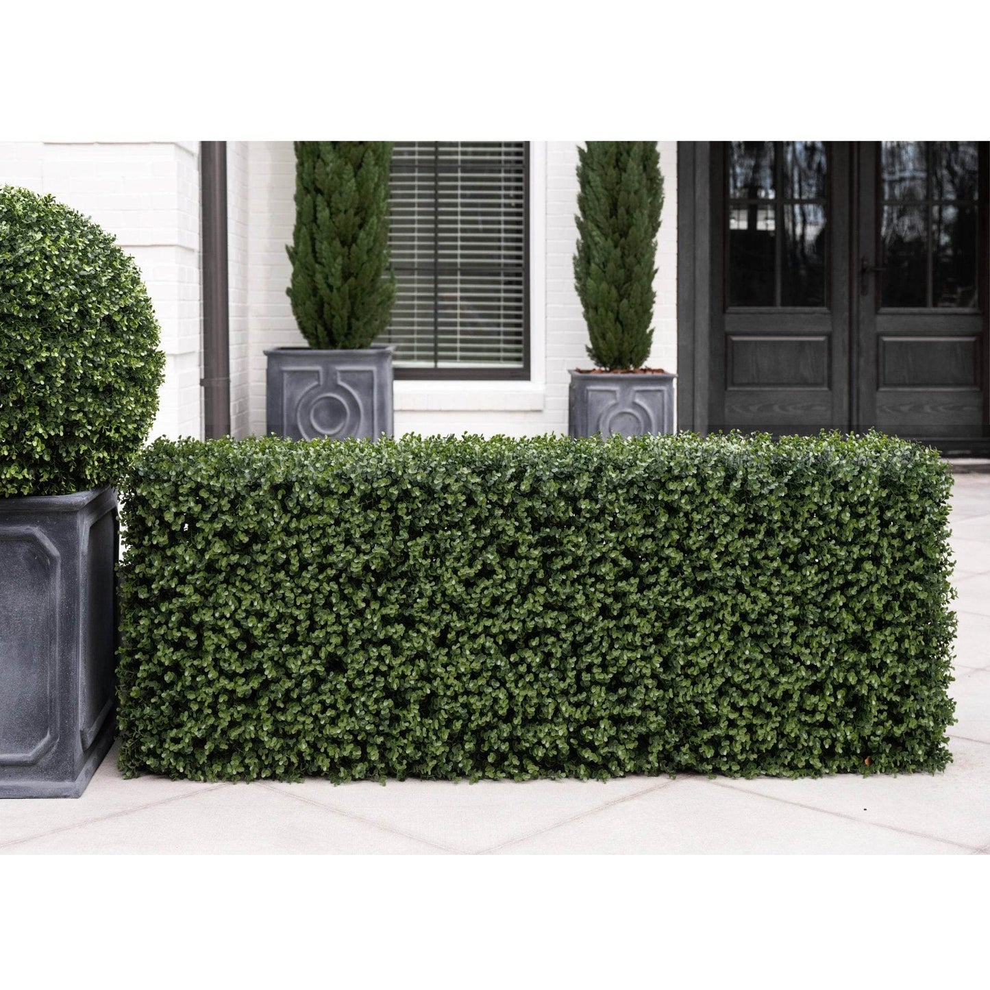 Premium Freestanding Artificial Boxwood Hedge - 56cm x 158cm - Evergreenery
